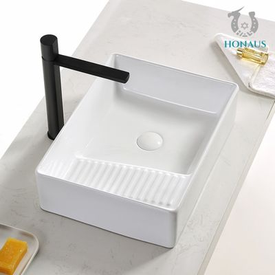 Balcony Laundry Bathroom Countertop Basin Washboard Ceramic Sink Hand Cloth Wash
